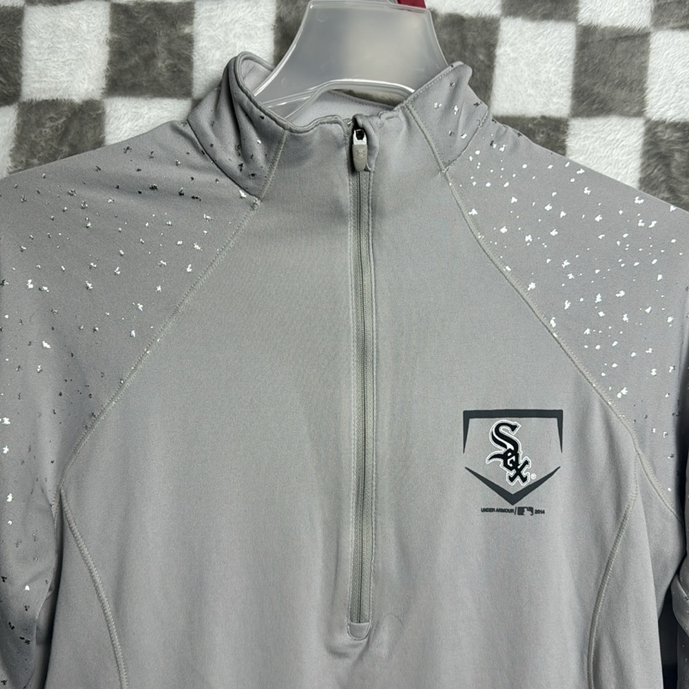 Under Armour Large / L Semi-Fitted Heat Gear White Sox Long Sleeve Thermal - Picture 3 of 11